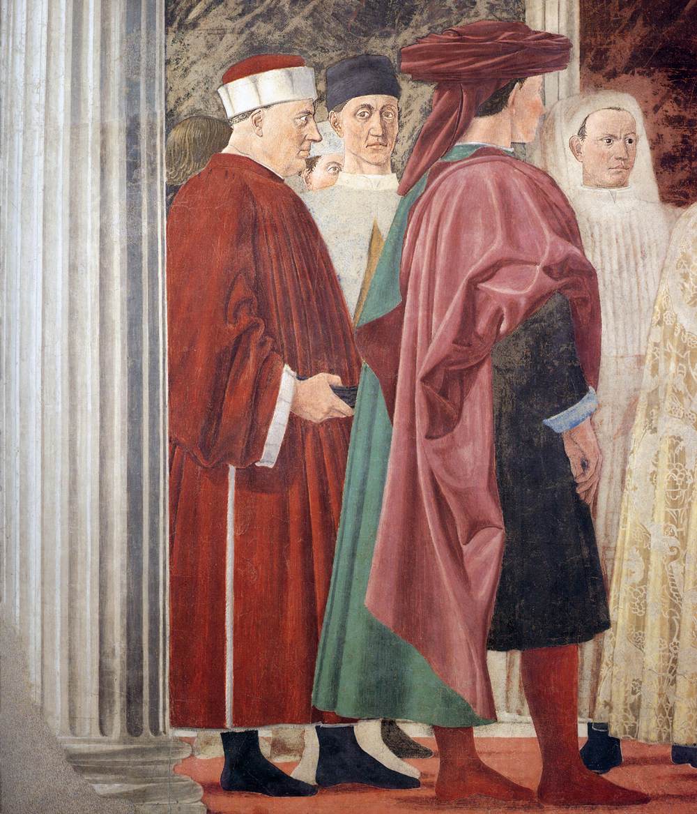 2b. Meeting between the Queen of Sheba and King Solomon by PIERO DELLA FRANCESCA