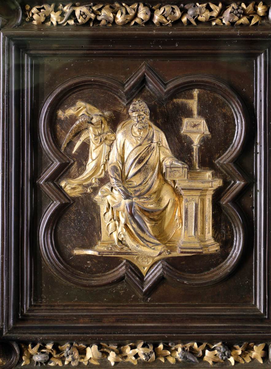 North doors panels: B. St Matthew by GHIBERTI, Lorenzo