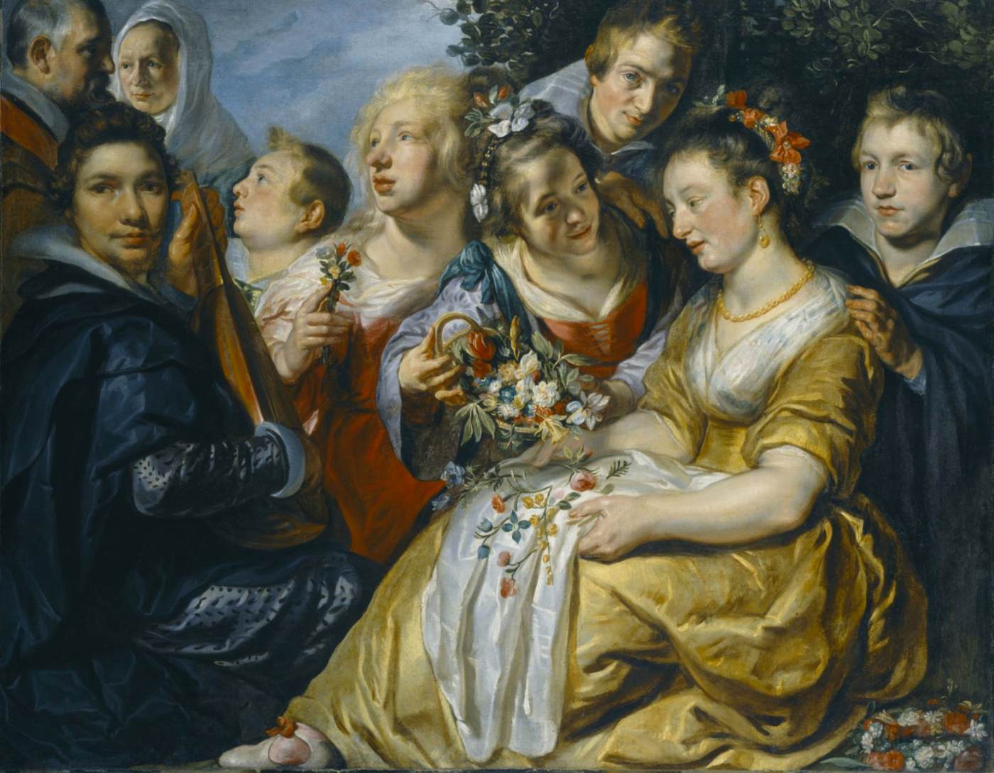 Self-Portrait with the Family of his Father-in-Law Adam van Noort by