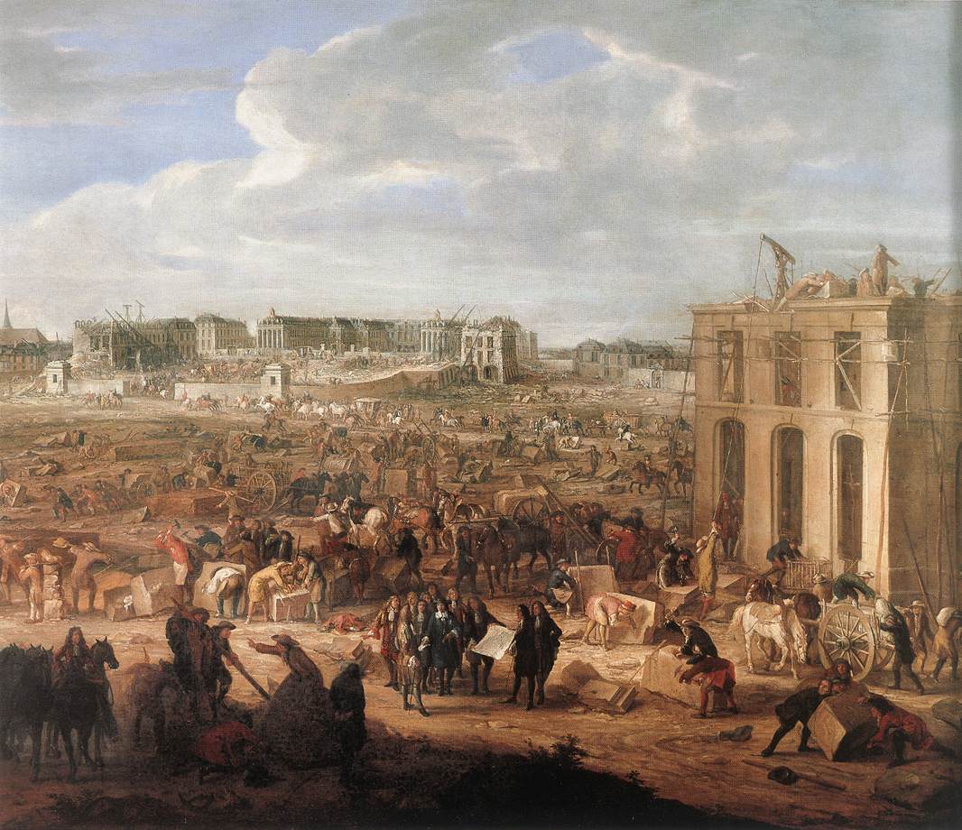 Construction of the Château de Versailles by MEULEN, Adam Frans van der