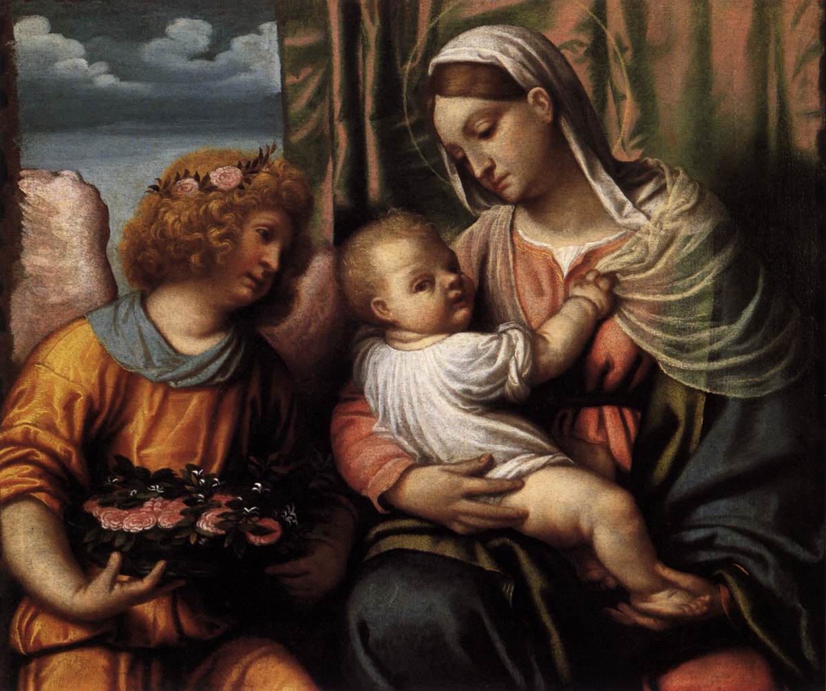 Virgin and Child by MORETTO da Brescia