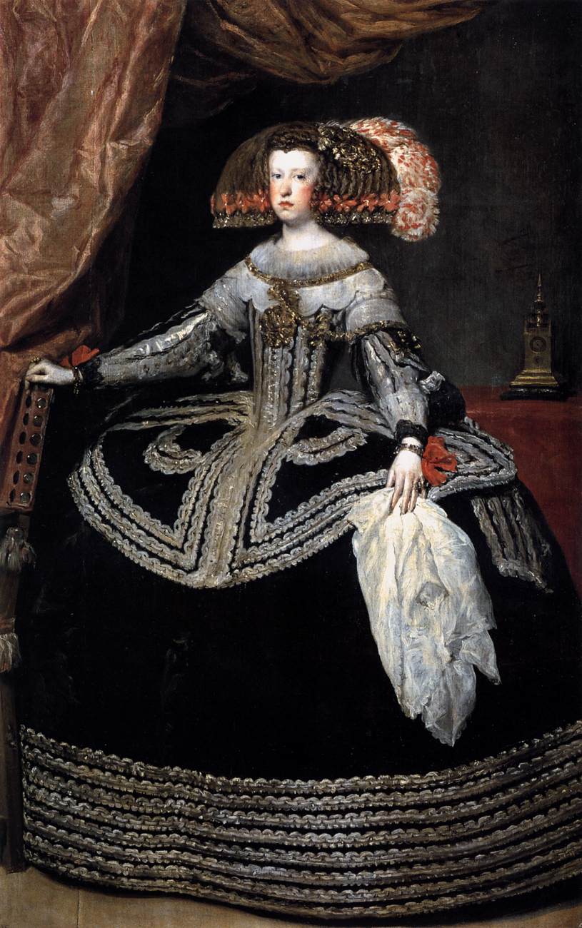 Queen Doña Mariana of Austria by VELÁZQUEZ, Diego Rodriguez de Silva y