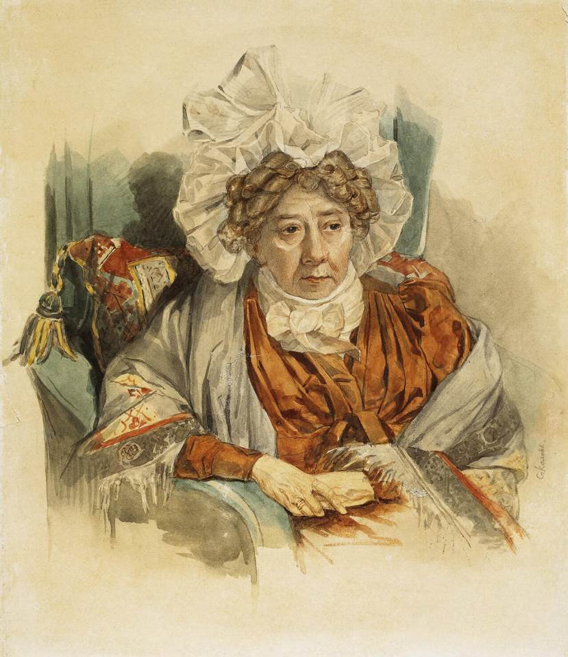 Portrait of Natalia Zagriazhskaya by SOKOLOV, Pyotr Fyodorovich