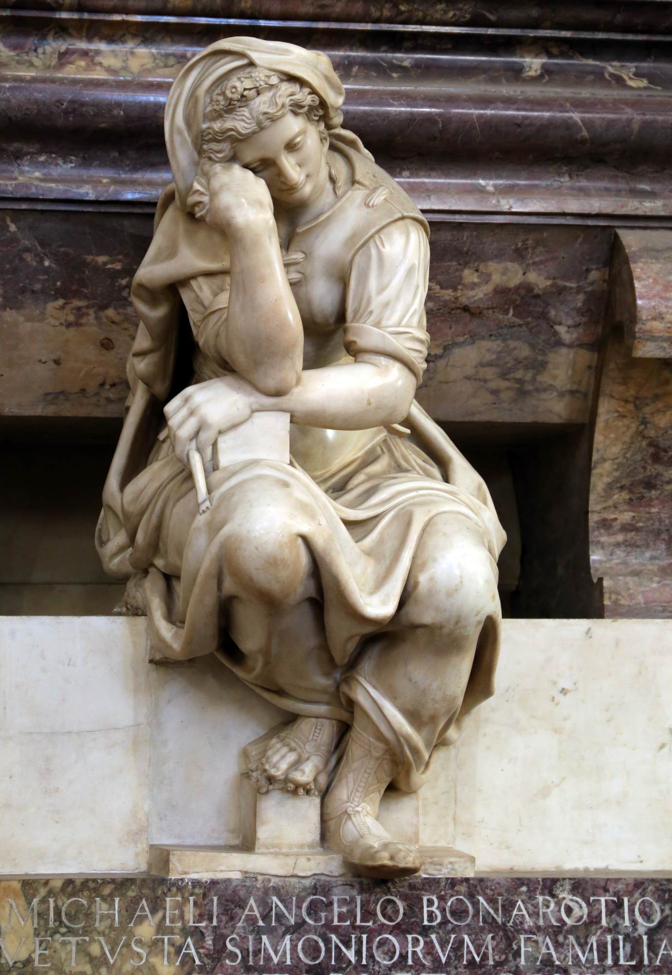 Tomb of Michelangelo: Allegory of Sculpture by CIOLI, Valerio