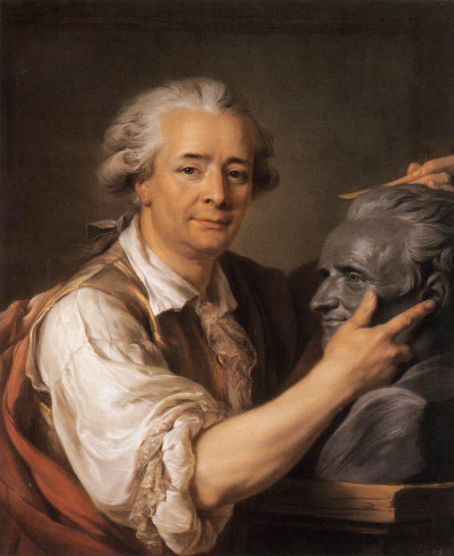 The Sculptor Augustin Pajou by LABILLE-GUIARD, Adélaide