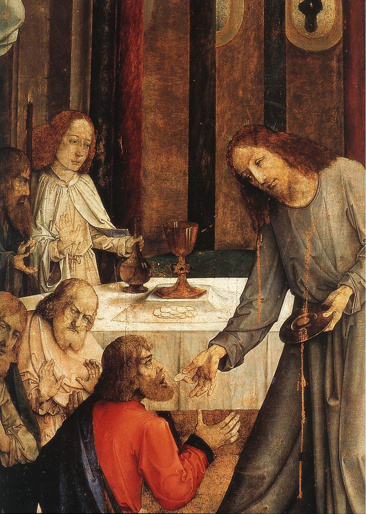 The Institution of the Eucharist (detail) by