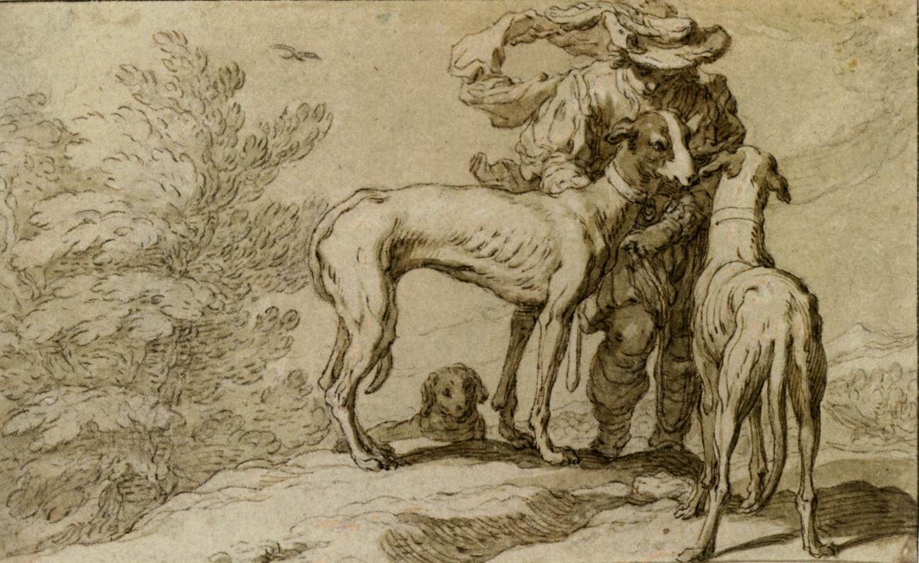 Huntsman with Dogs by BLOEMAERT, Abraham