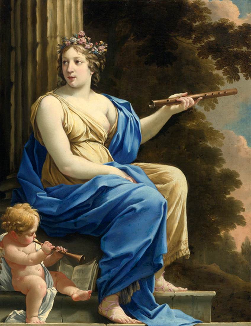 Euterpe, the Muse of Music and Lyric Poetry by VOUET, Simon