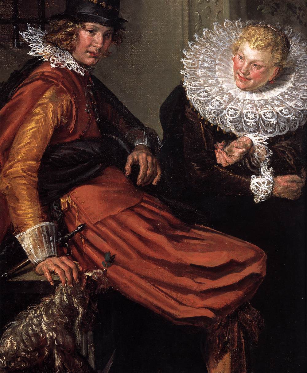 Dignified Couples Courting (detail) by BUYTEWECH, Willem Pietersz.