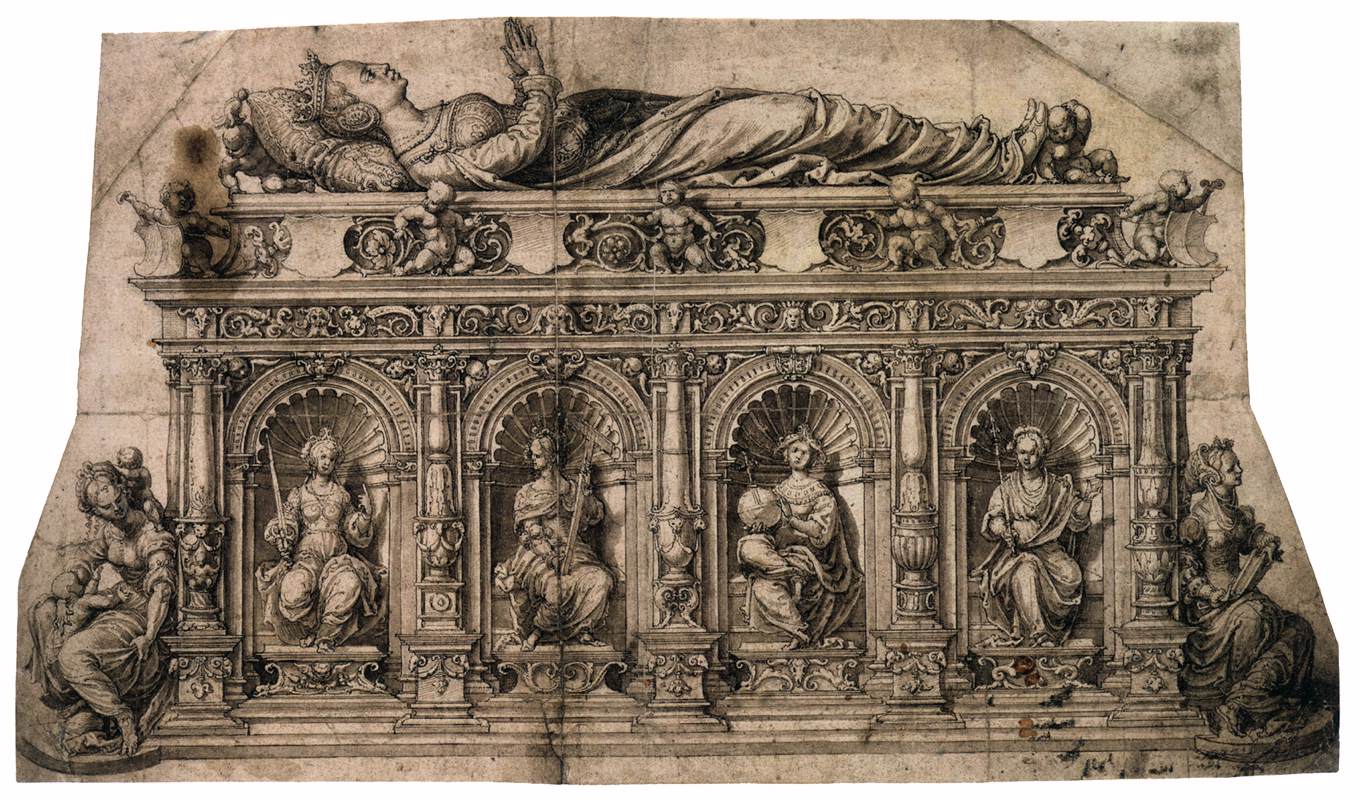 Design for the Tomb of Isabella of Austria by GOSSART, Jan