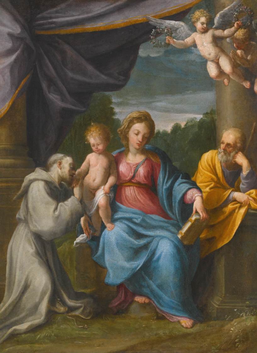 Holy Family with Saint Francis by