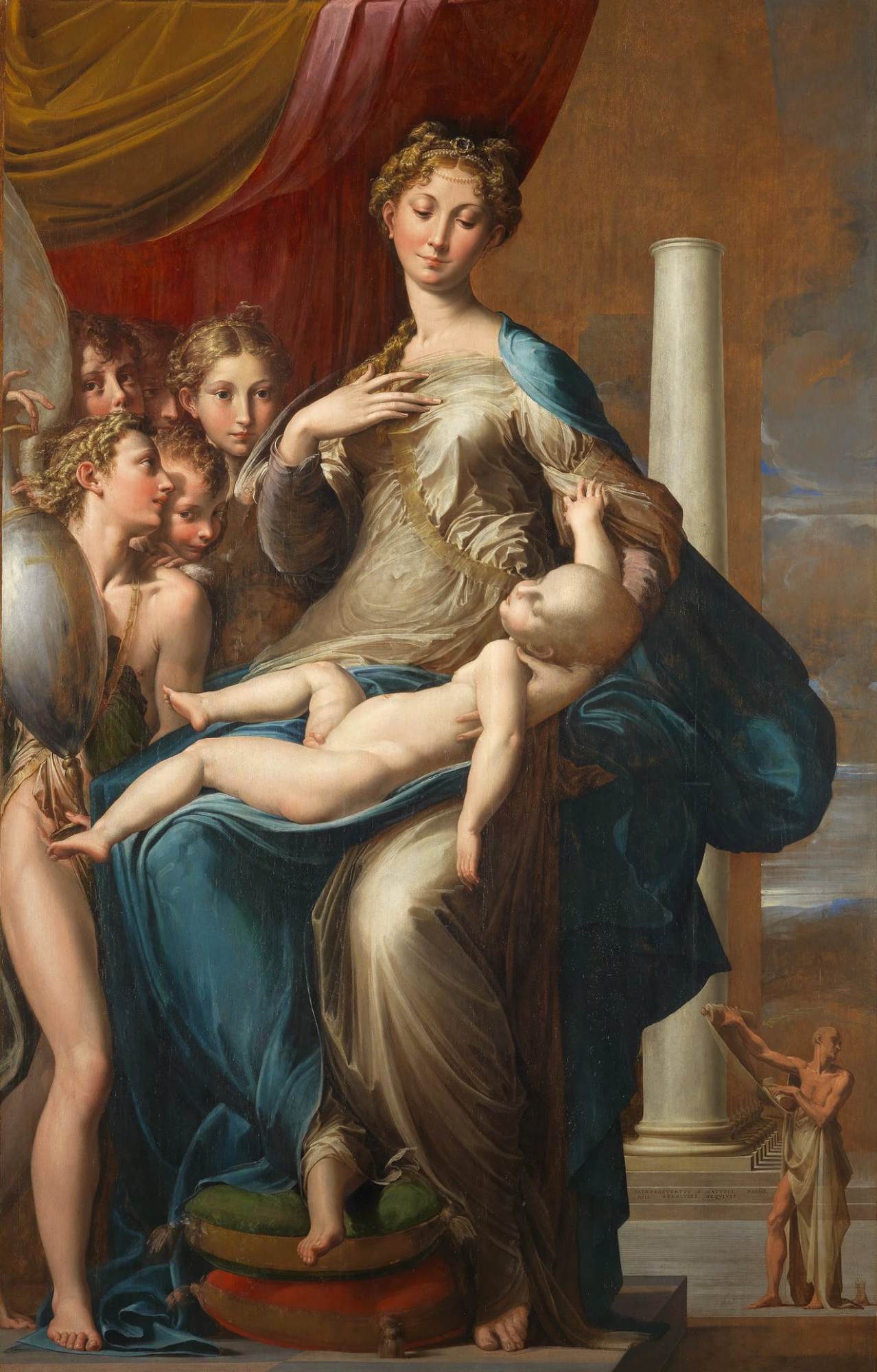 Madonna dal Collo Lungo (Madonna with Long Neck) by PARMIGIANINO