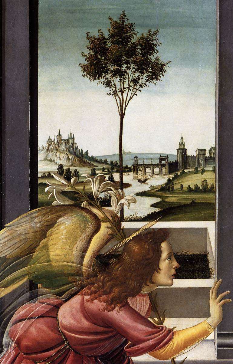 Cestello Annunciation (detail) by BOTTICELLI, Sandro