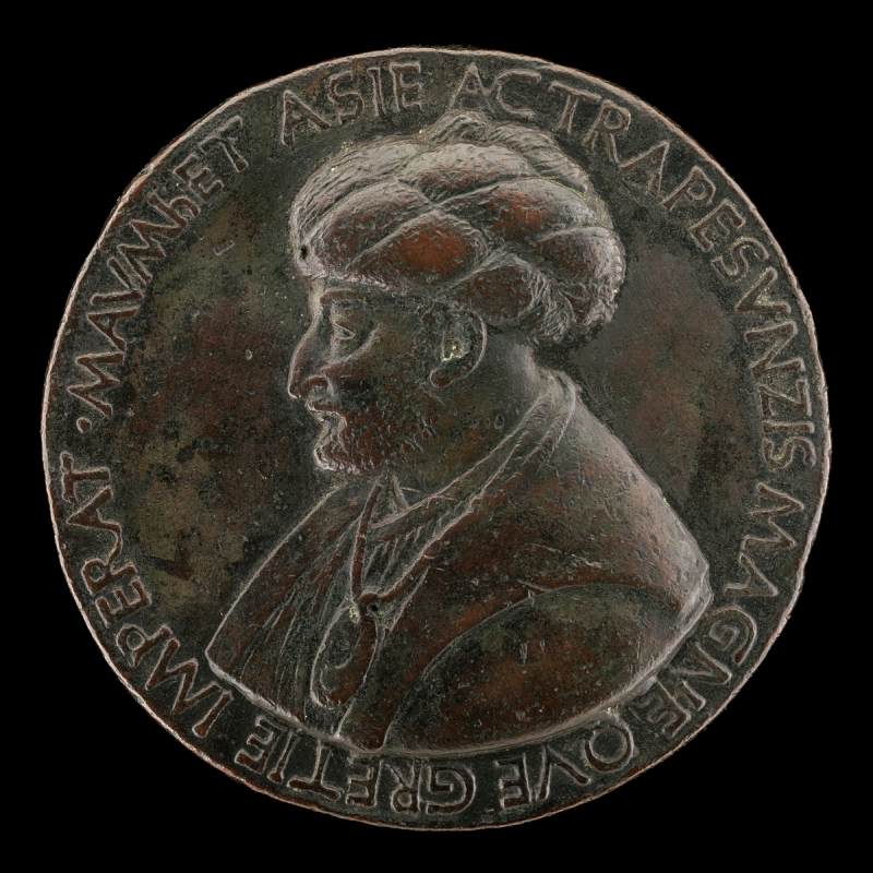 Portrait medal of Mehmed II (obverse) by