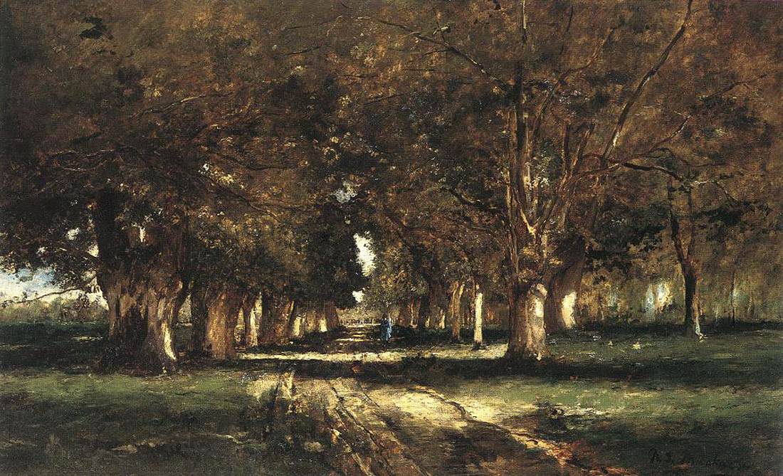 Line of Trees by MUNKÁCSY, Mihály