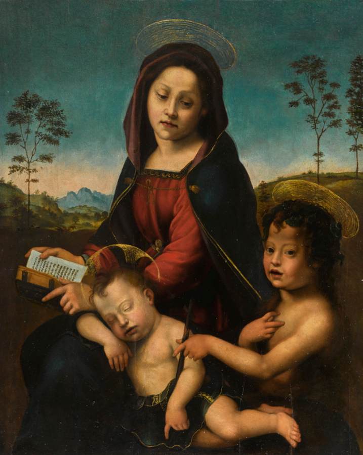 Virgin and Child with St John the Baptist by BUGIARDINI, Giuliano