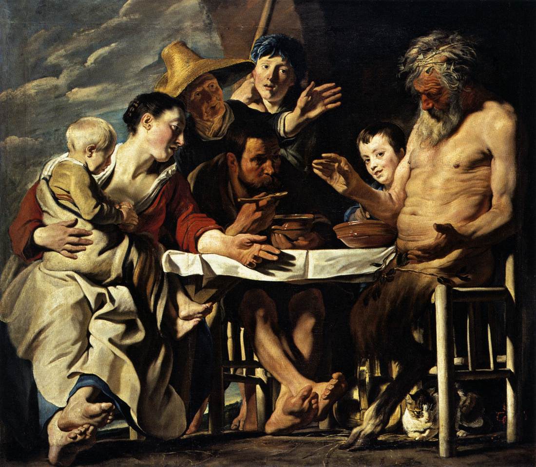 The Satyr and the Peasant by JORDAENS, Jacob