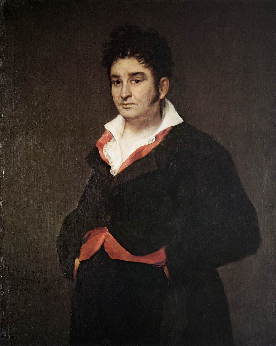 Portrait of Ramón Satué by GOYA Y LUCIENTES, Francisco de