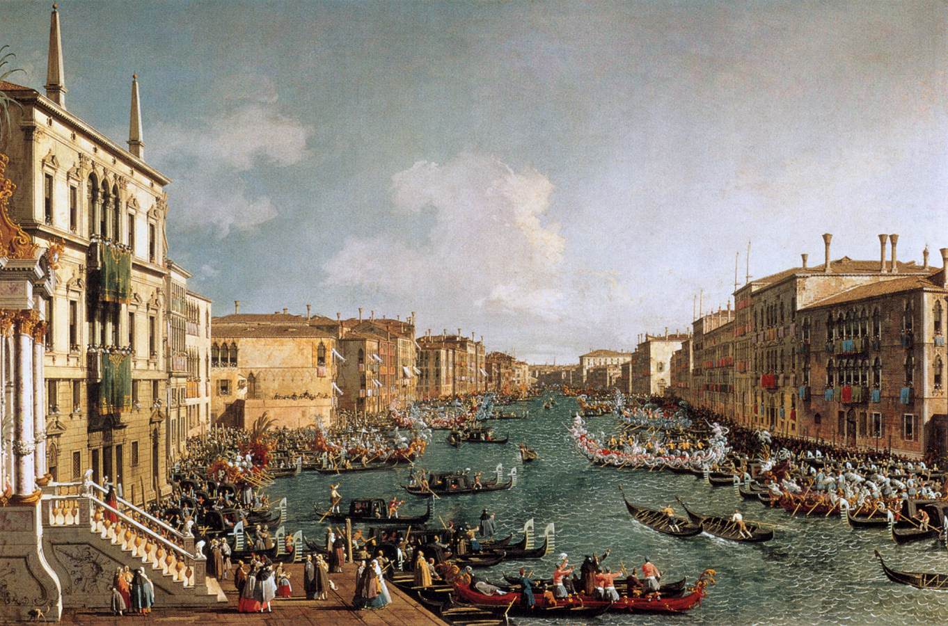 Regatta on the Canale Grande by CANALETTO