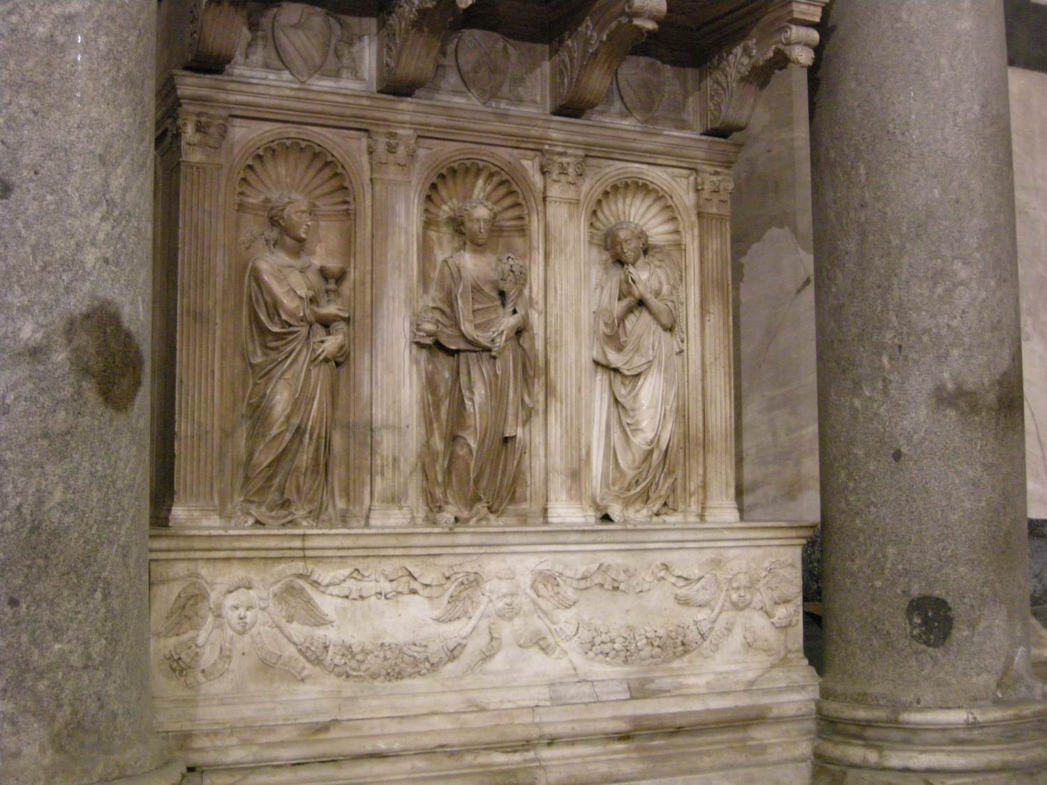 Funeral Monument to the Anti-pope John XXIII (detail) by MICHELOZZO DI BARTOLOMEO