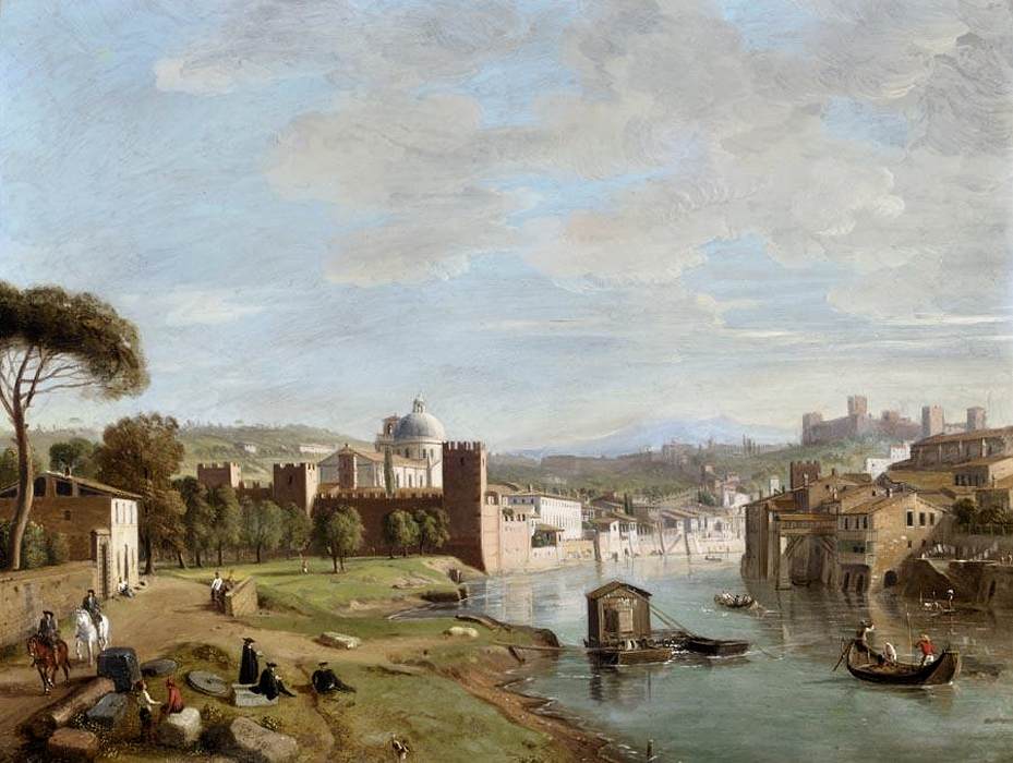 Verona: A View of the River Adige at San Giorgio in Braida by WITTEL, Caspar Andriaans van