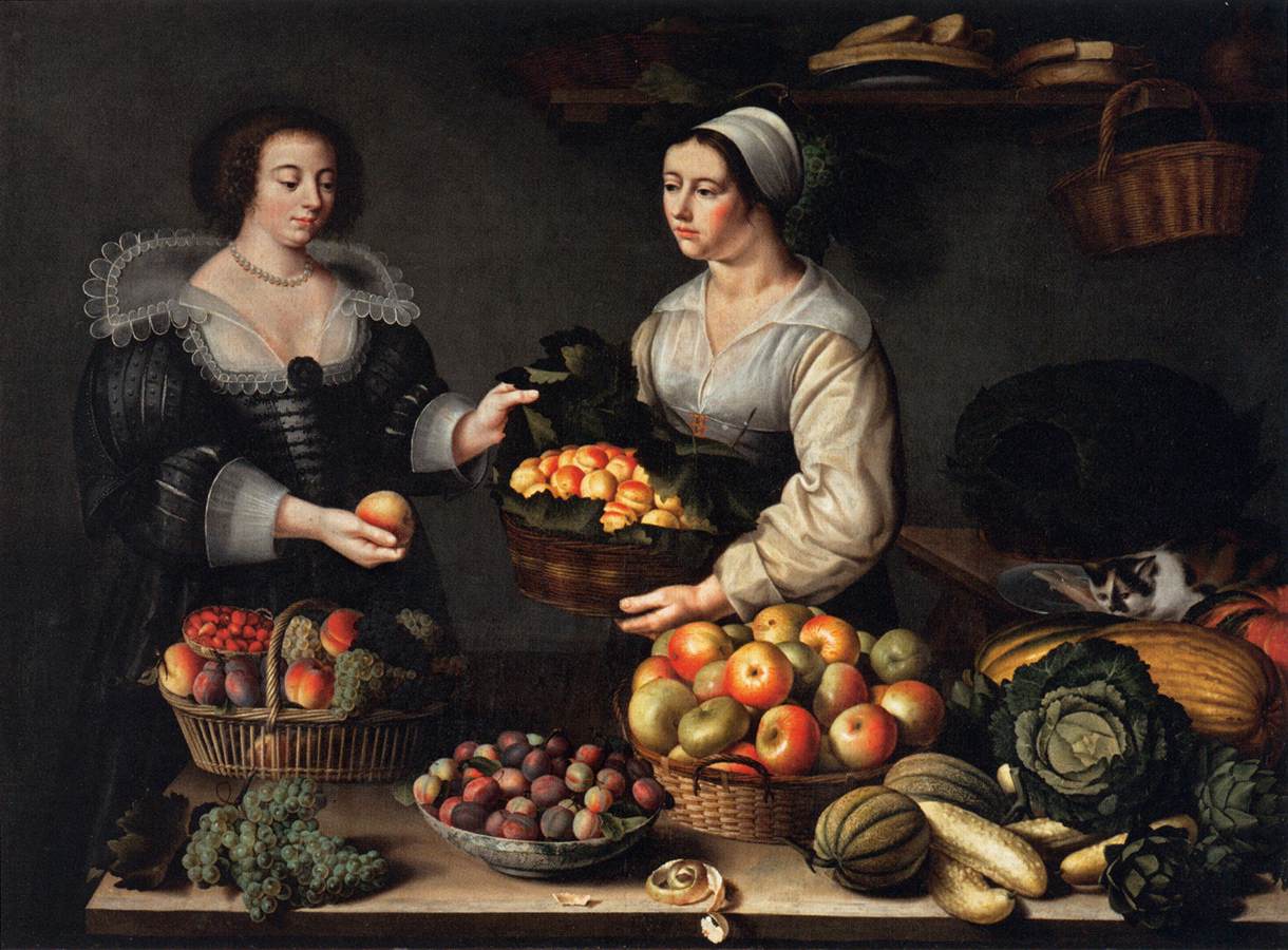 The Fruit and Vegetable Costermonger by MOILLON, Louise