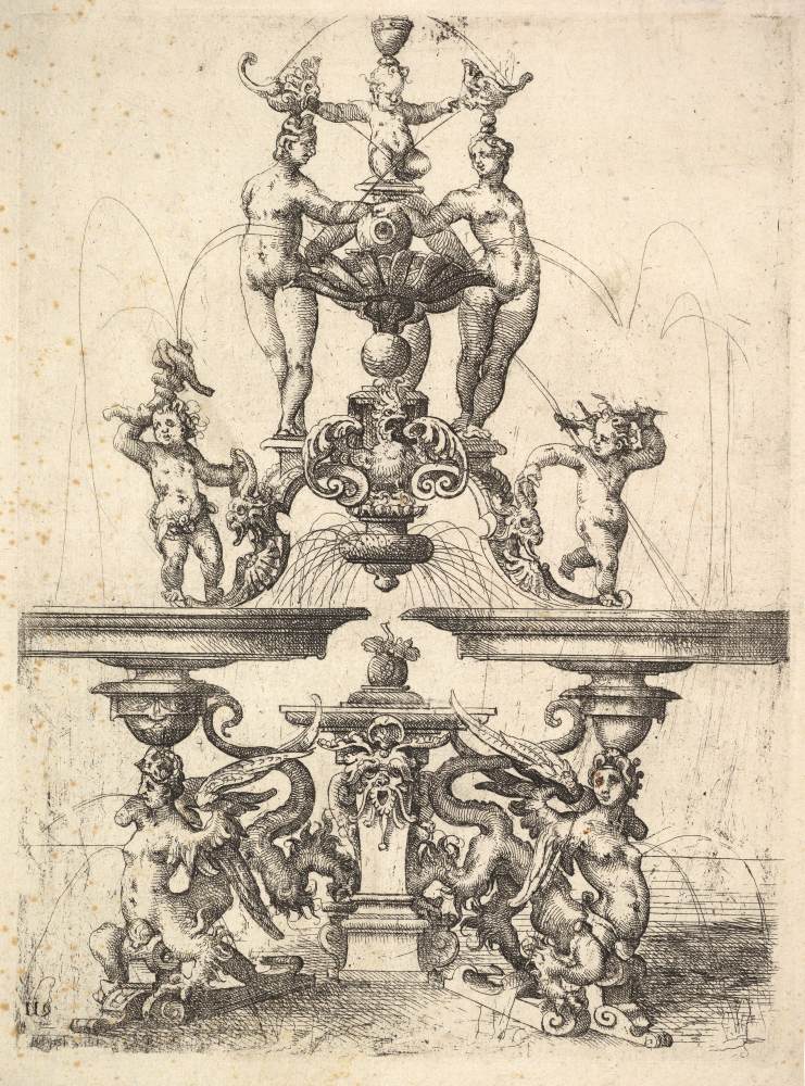 Design for a Fountain by DIETTERLIN, Wendel the Elder