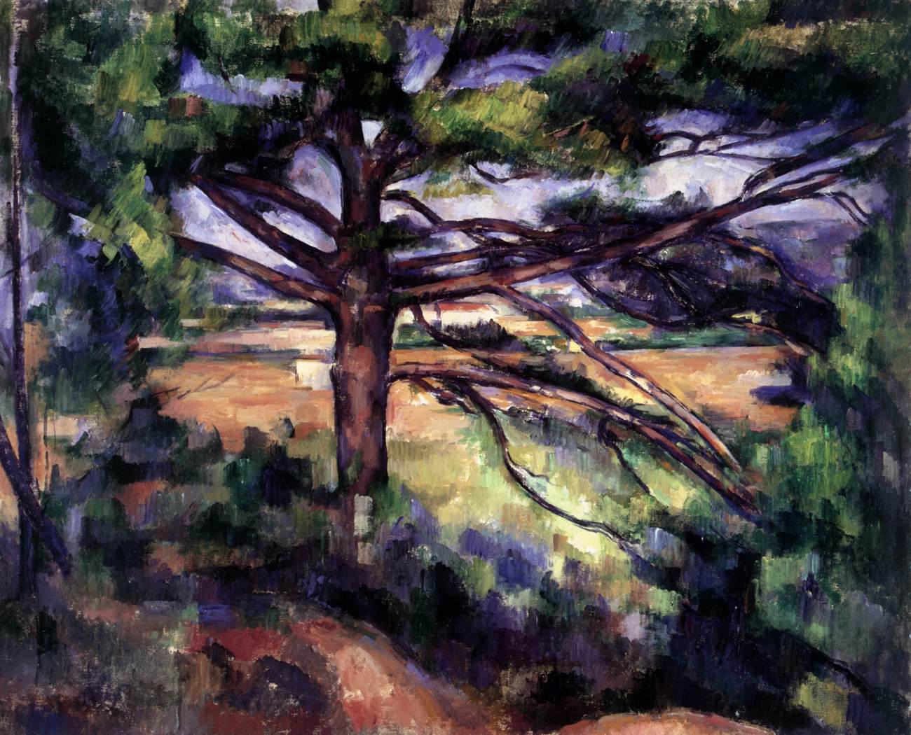 Large Pine near Aix by CÉZANNE, Paul