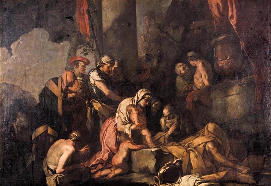 Liriope Bringing Narcissus before Tiresias by CARPIONI, Giulio