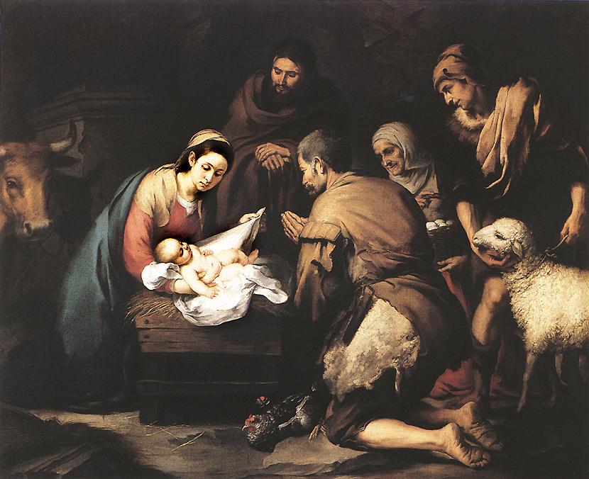 Adoration of the Shepherds by MURILLO, Bartolomé Esteban