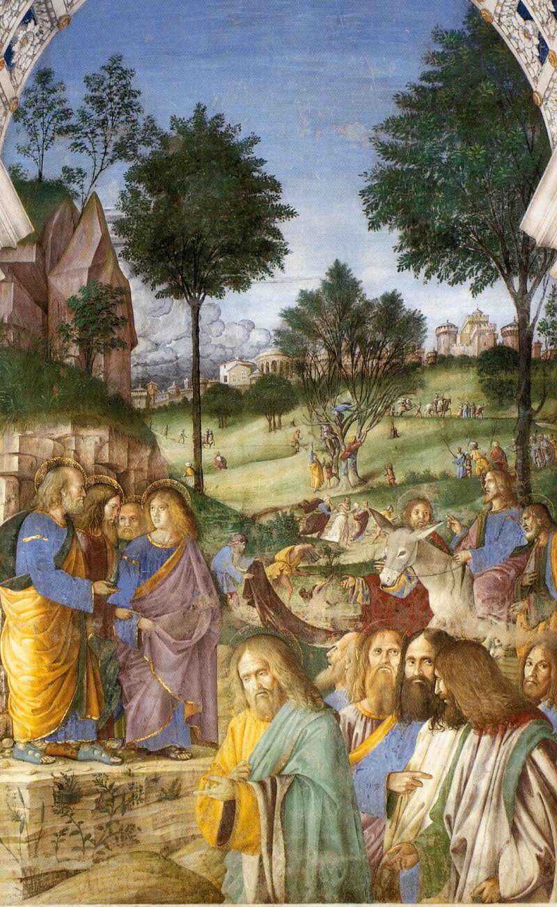 Christ's Entry into Jerusalem (detail) by MELOZZO DA FORLI