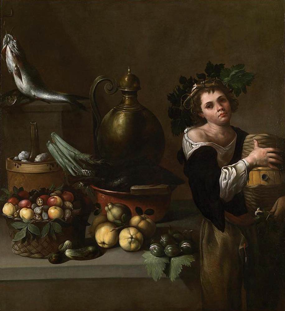 Still-Life with a Young Boy as Bacchus by