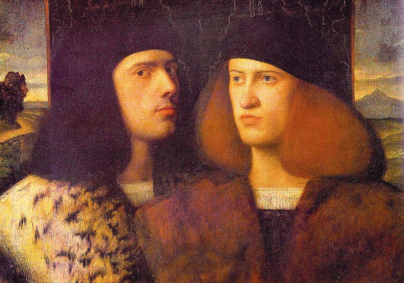 Portrait of Two Young Men by