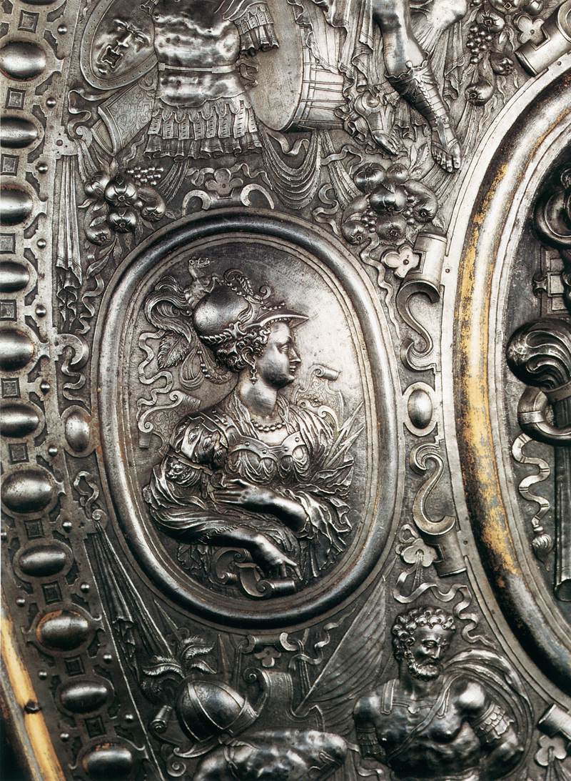 Shield for Francesco I de' Medici (detail) by CELLINI, Benvenuto