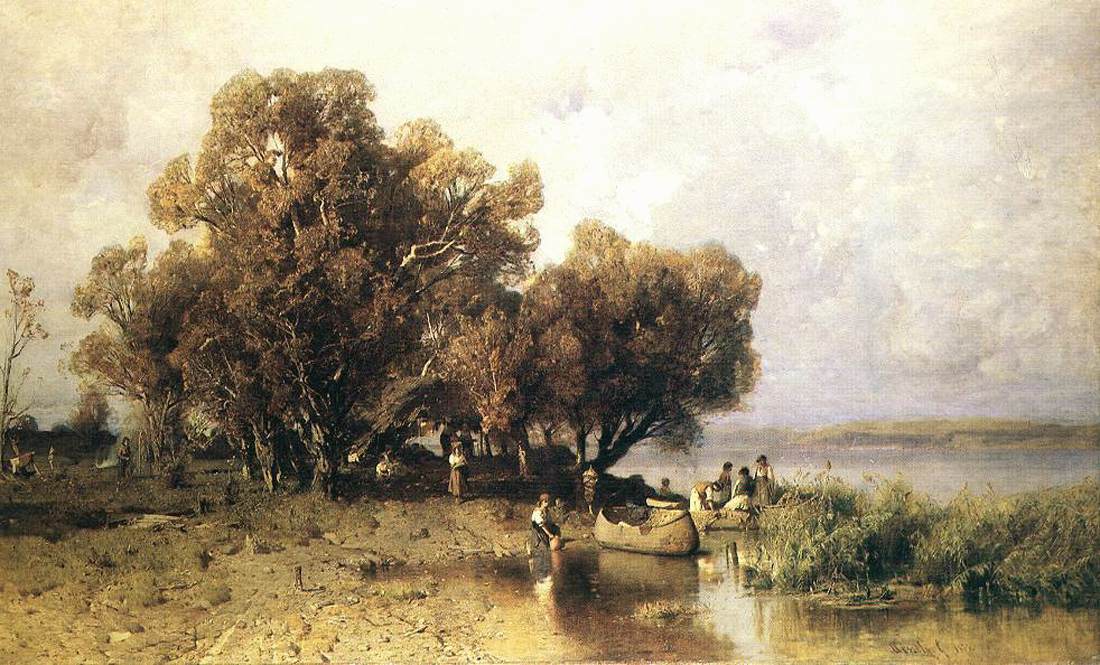 Fishermen's Hut at the Lake Balaton by MÉSZÖLY, Géza