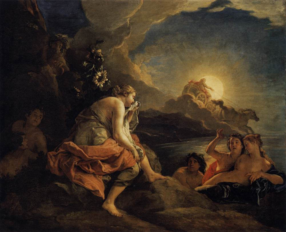 Clytie Transformed into a Sunflower by LA FOSSE, Charles de