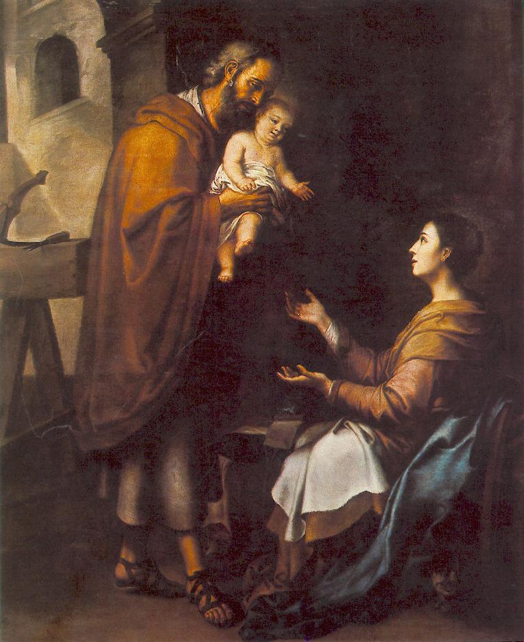 The Holy Family by MURILLO, Bartolomé Esteban