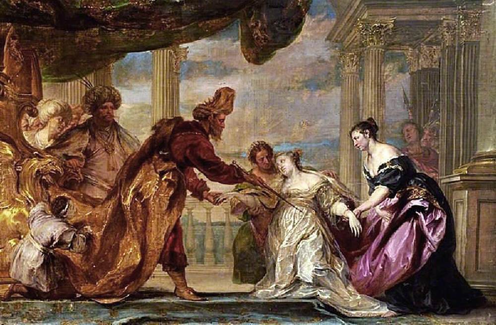 Esther before Ahasuerus by BOECKHORST, Jan van