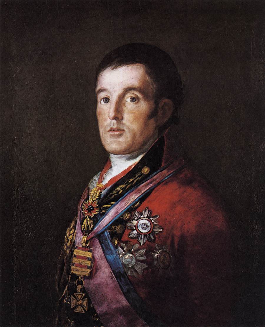 Portrait of the Duke of Wellington by GOYA Y LUCIENTES, Francisco de