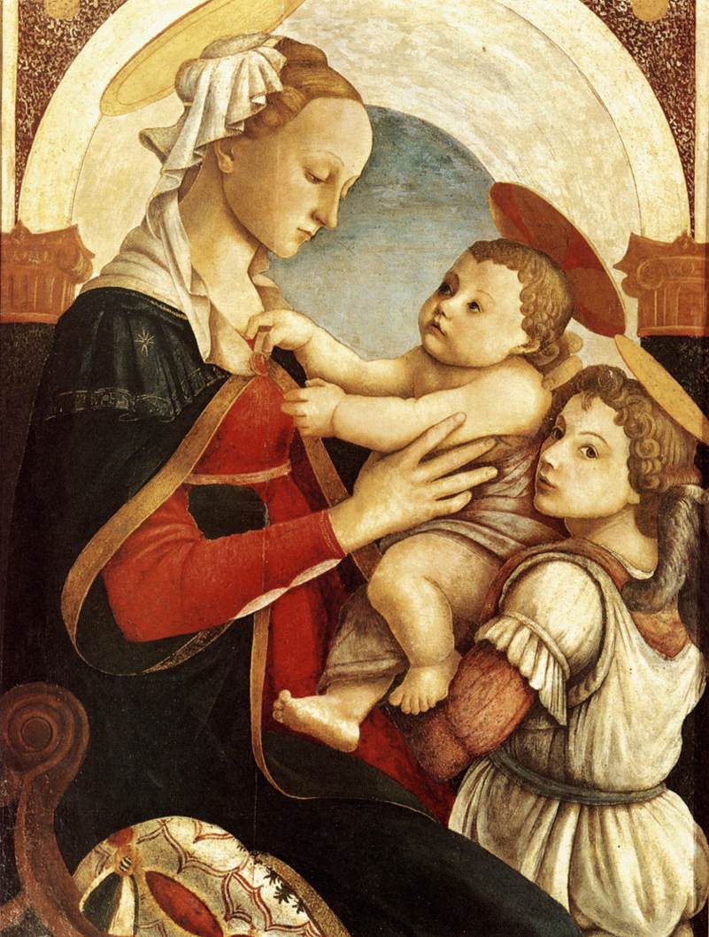 Madonna and Child with an Angel by BOTTICELLI, Sandro