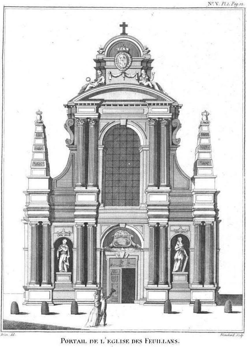 Façade of the Church of the Feuillants, Paris by MANSART, François