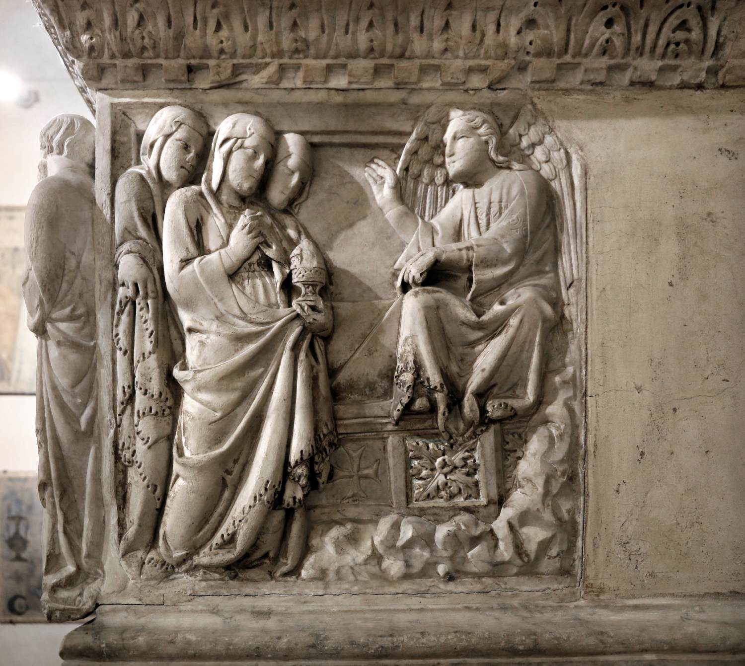 Tomb of Gastone della Torre: The Three Marys at the Tomb by