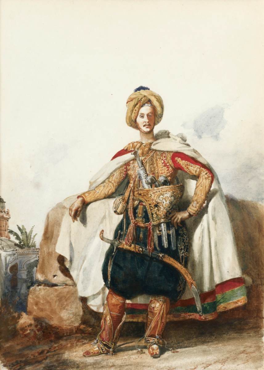 The Duc d'Orléans in an Oriental Costume by LAMI, Eugène Louis