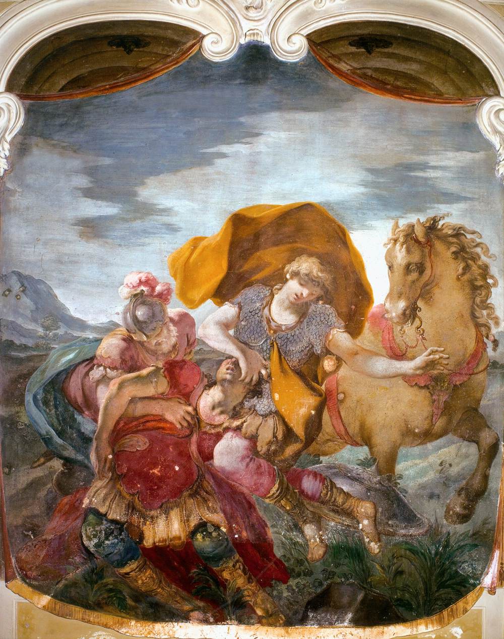 Decoration of the portego by PELLEGRINI, Giovanni Antonio