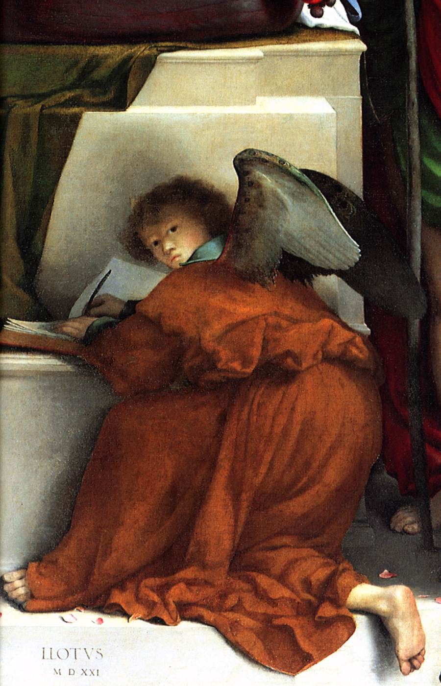 San Bernardino Altarpiece (detail) by LOTTO, Lorenzo