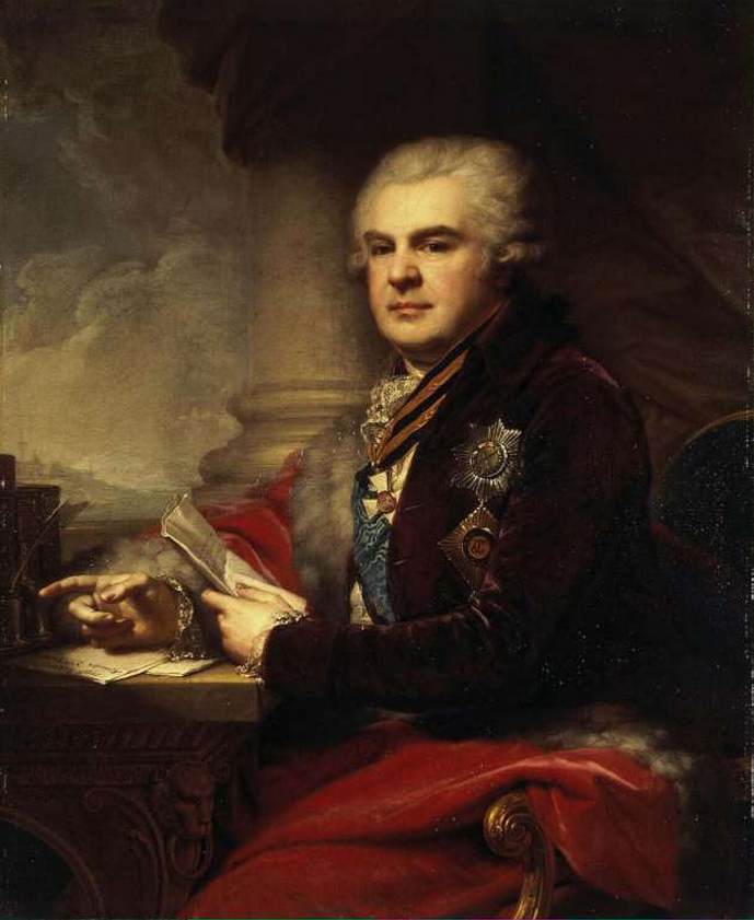 Portrait of Count A.E.Samoilov by BOROVIKOVSKY, Vladimir Lukich