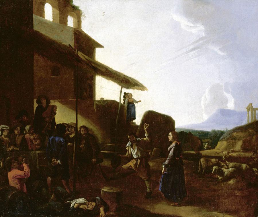 Street Scene in Rome by CERQUOZZI, Michelangelo