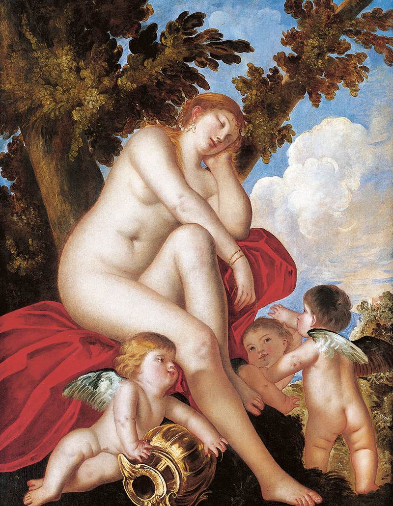 Sleeping Venus with Putti by PADOVANINO