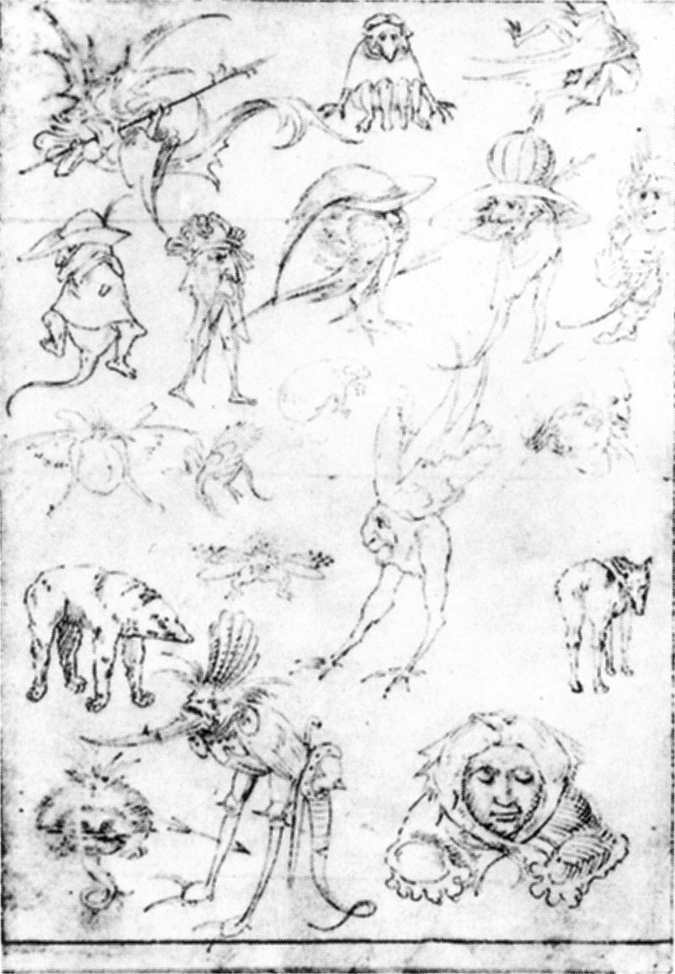 Studies of Monsters by BOSCH, Hieronymus