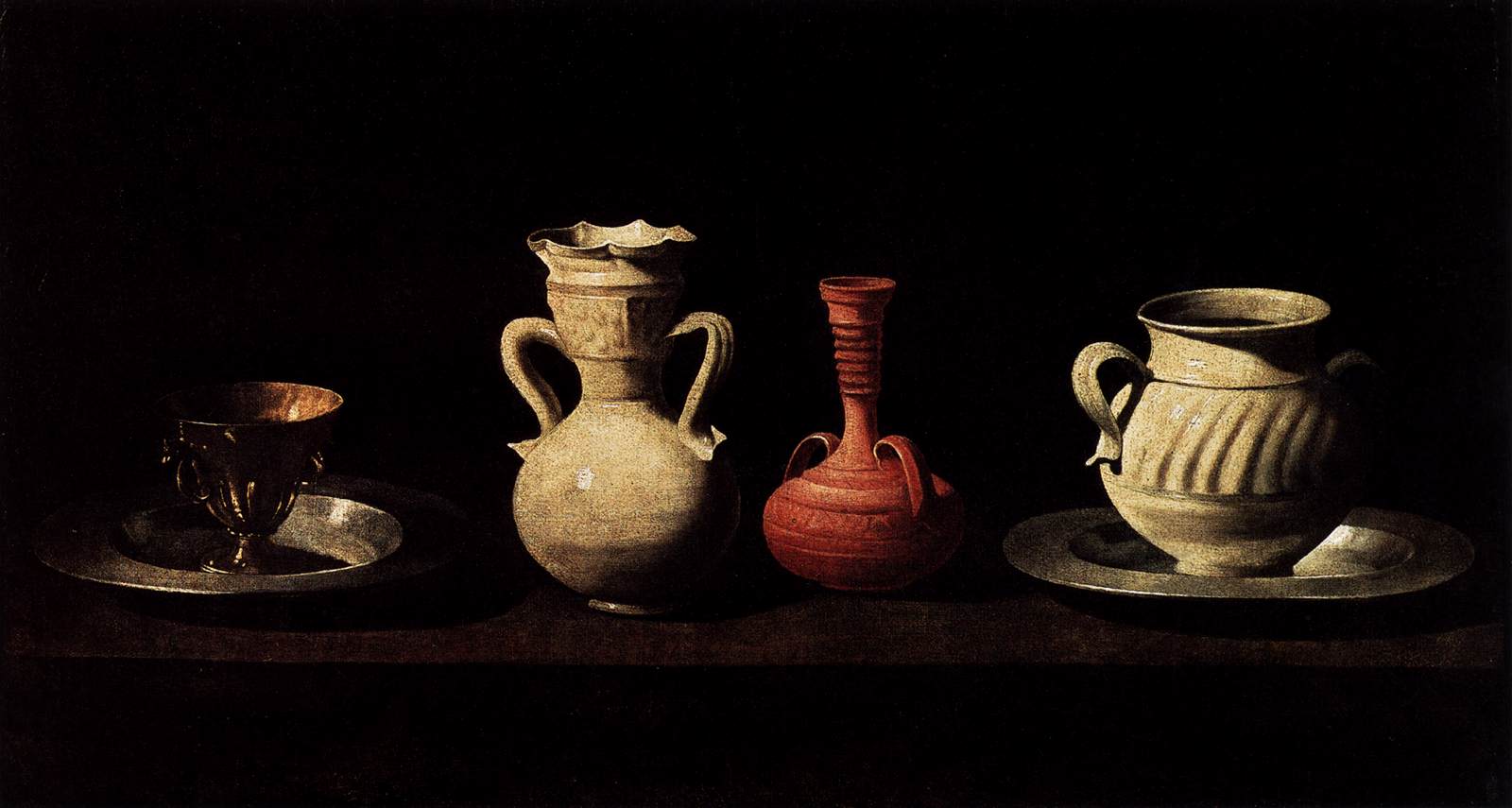 Still-Life with Pottery Jars by ZURBARÁN, Francisco de